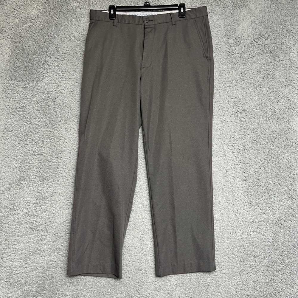 FootJoy Golf Pants Mens‎ 38x30 Gray Excellent Performance Flat Front Chino